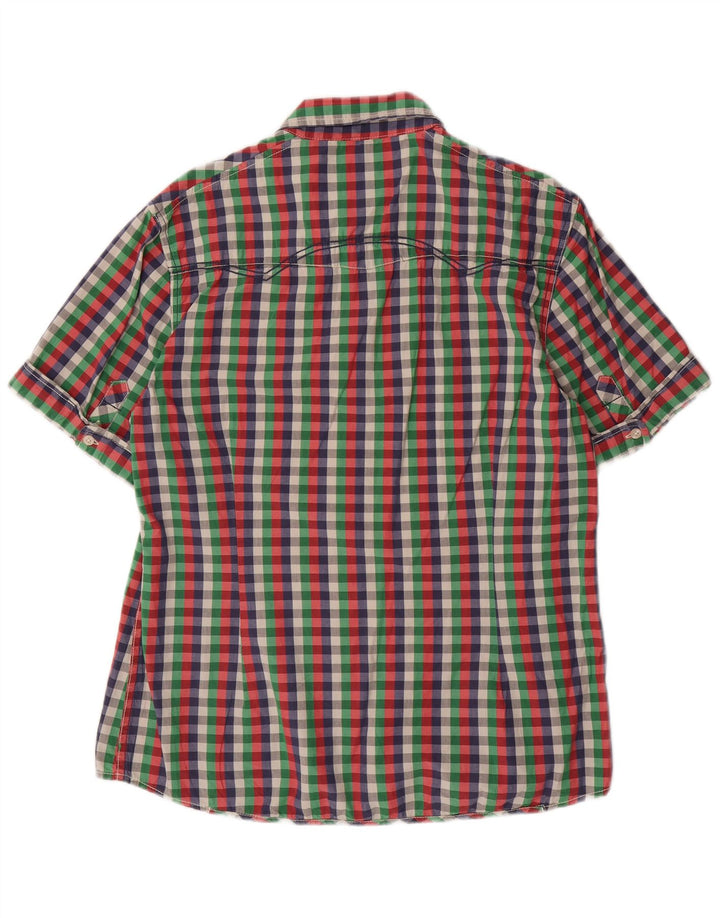 Camisa masculina de manga curta GARCIA Slim Fit XL multicolorida guingão