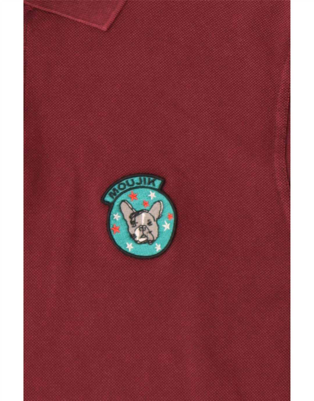 Camisa polo masculina Saint Laurent grande algodão Borgonha