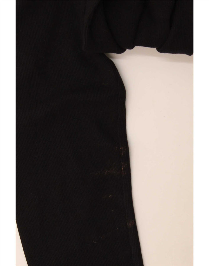 Top feminino Zara manga comprida UK 14 grande preto