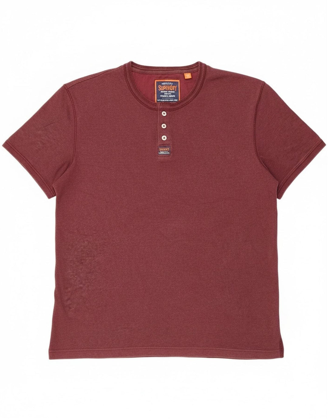 Camiseta masculina Superdry Top 2XL Borgonha