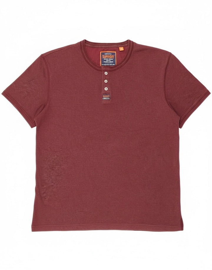 Camiseta masculina Superdry Top 2XL Borgonha