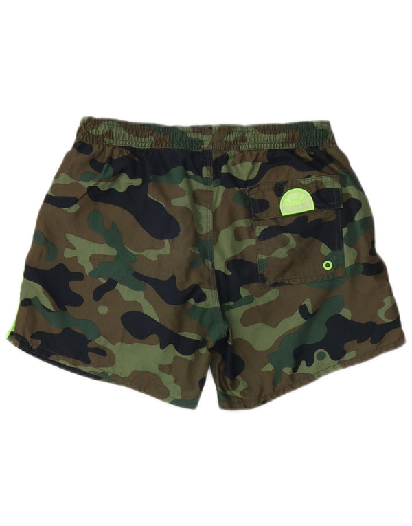 Shorts de natação Sundek para meninos 13-14 anos cáqui camuflado poliéster
