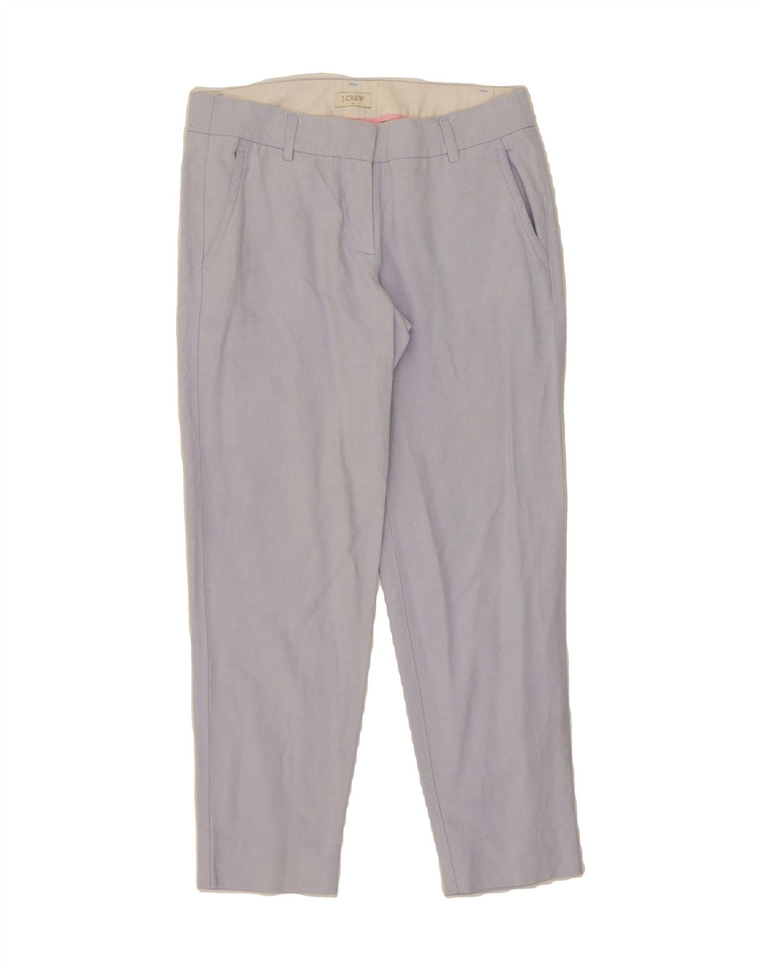 J. CREW Womens Slim Cropped Trousers US 0 XS W28 L25 Blue Cotton Vintage J. Crew and Second-Hand J. Crew from Messina Hembry 