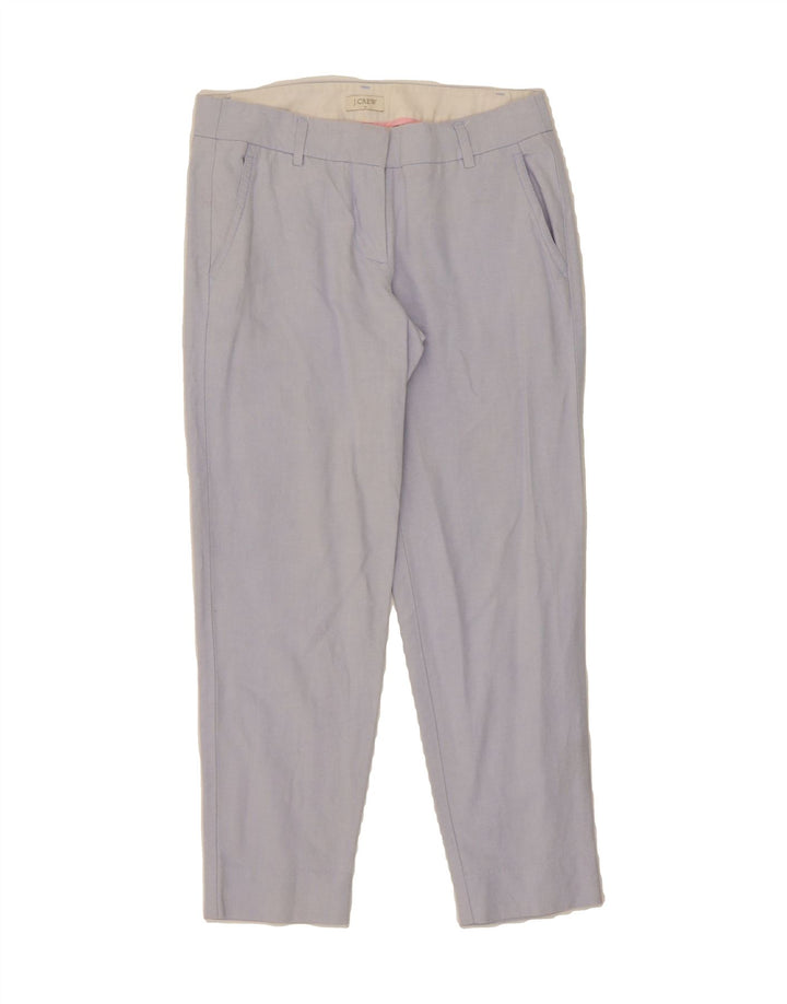 J. CREW Womens Slim Cropped Trousers US 0 XS W28 L25 Blue Cotton Vintage J. Crew and Second-Hand J. Crew from Messina Hembry 