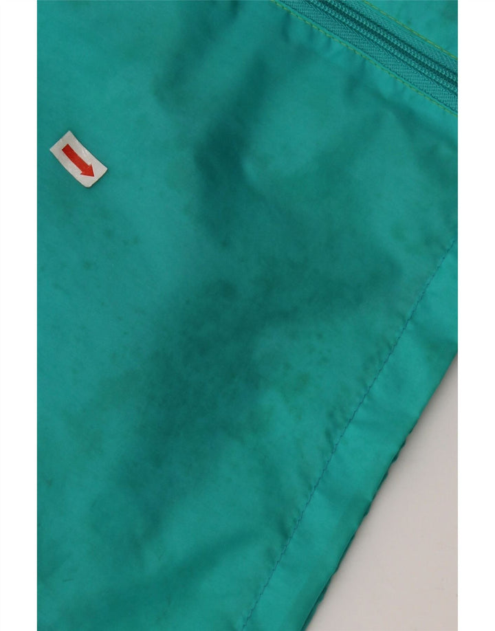 Jaqueta de chuva masculina J Jeantex com capuz UK 38 poliamida colorblock verde médio