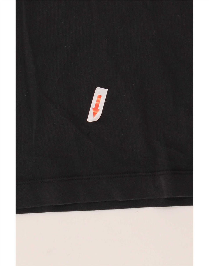 Jordan Camiseta masculina gráfica top pequeno algodão preto