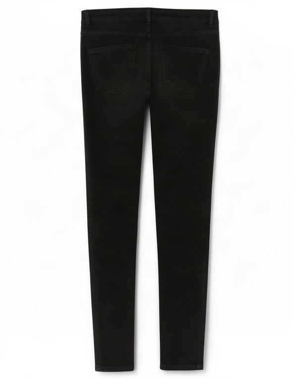 Calça feminina casual skinny Zara média W28 L28 preta