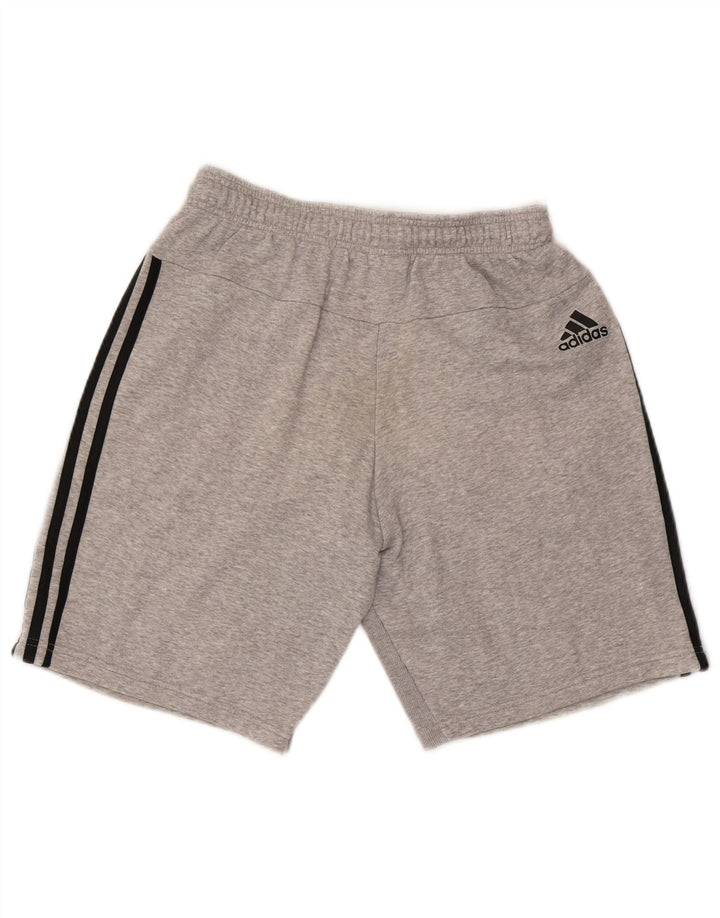 ADIDAS Mens Sport Shorts Médio Cinza Algodão