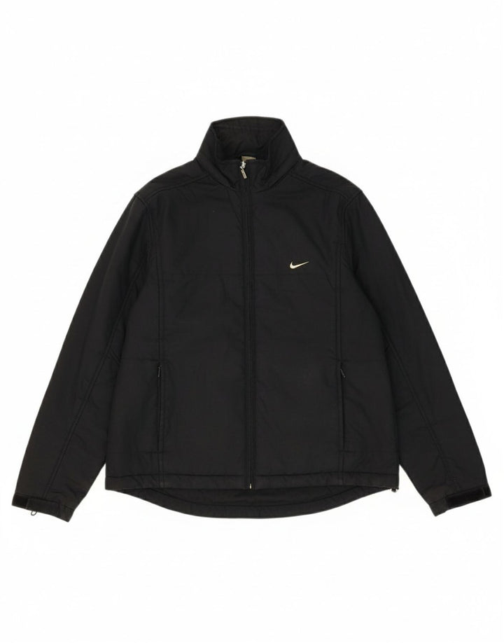 Jaqueta acolchoada feminina NIKE US 4/6 pequena poliéster preta