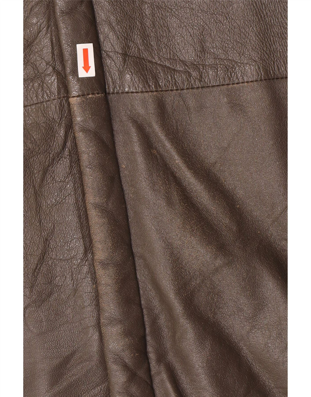 Jaqueta de couro militar masculina vintage IT 56 3XL couro cinza