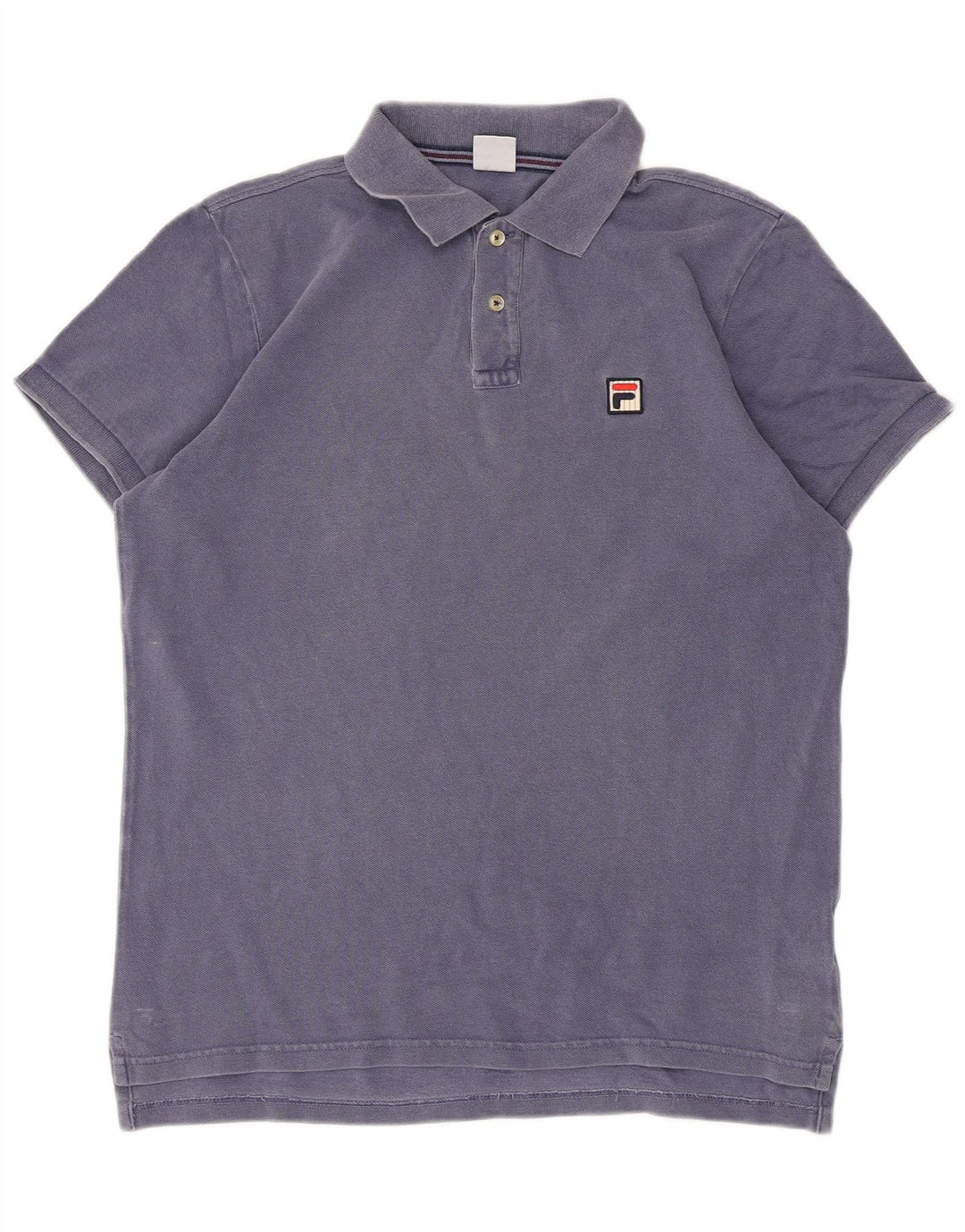 Camisa polo masculina Fila IT 58 algodão azul médio