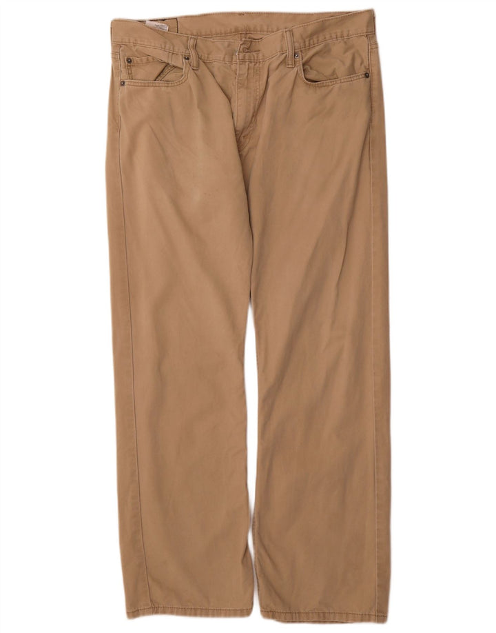 LEVI'S Calça masculina 514 reta casual W36 L30 algodão bege