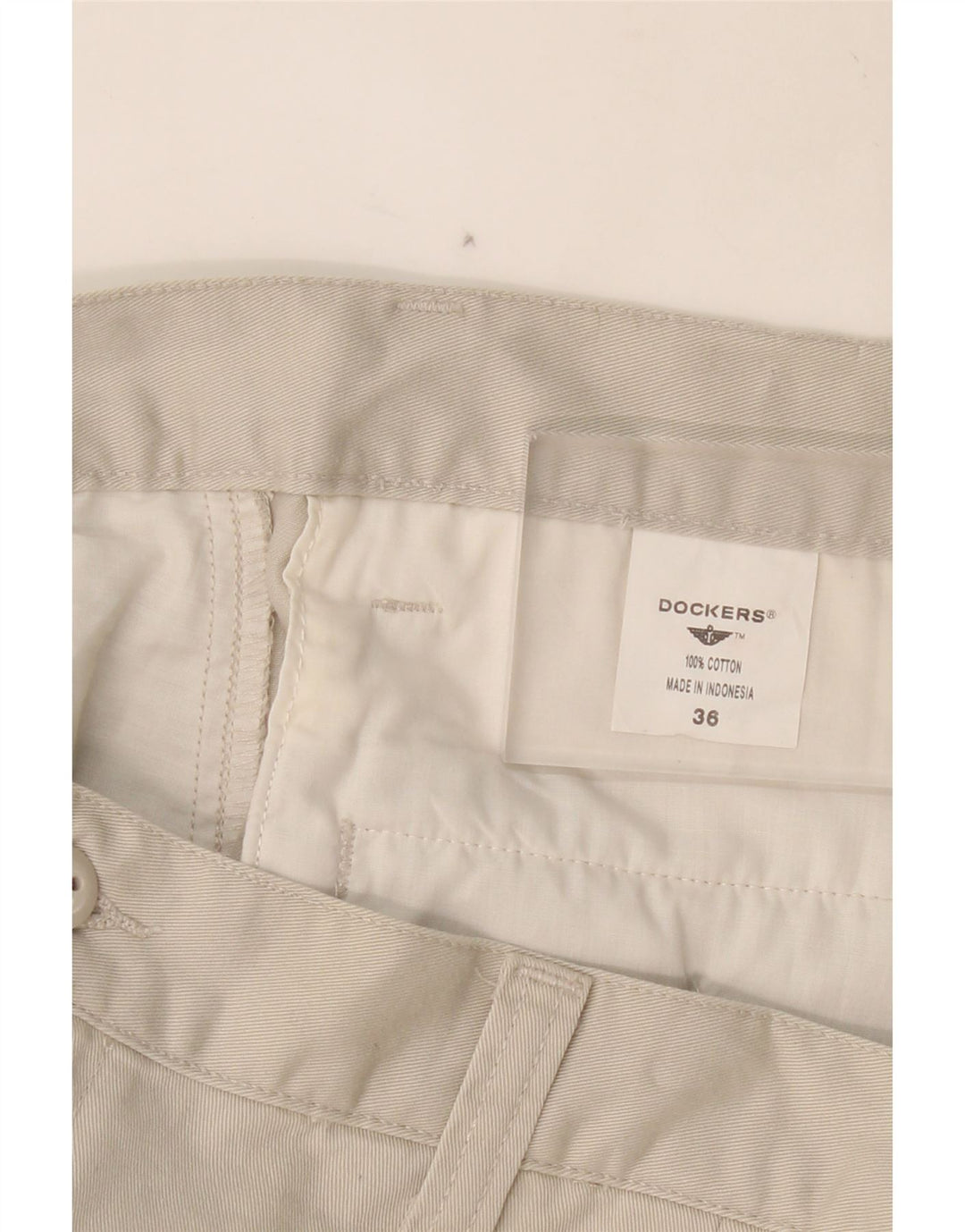 DOCKERS Mens Pegged Chino Shorts W36 Large  Grey Cotton Vintage Dockers and Second-Hand Dockers from Messina Hembry 