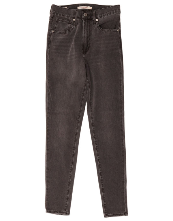 Calça jeans feminina Levi's Mile High Super Skinny W27 L27 cinza algodão