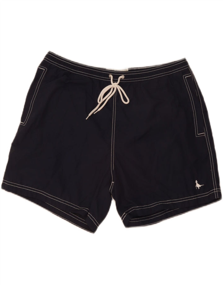 Shorts de natação masculino JACK WILLS grande algodão azul marinho