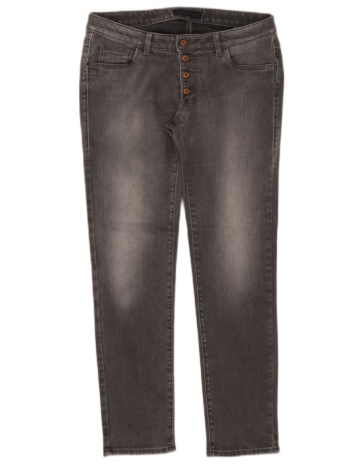 Jeans slim feminino TRUSSARDI W28 L28 algodão cinza
