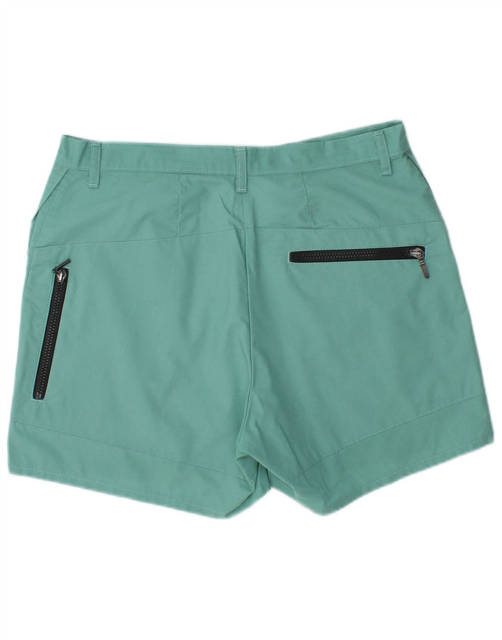 Shorts cargo feminino ROHAN W32 grande poliéster turquesa