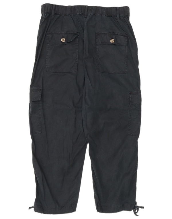 Calça cargo feminina Marks & Spencer UK 12 médio W30 L23 preta