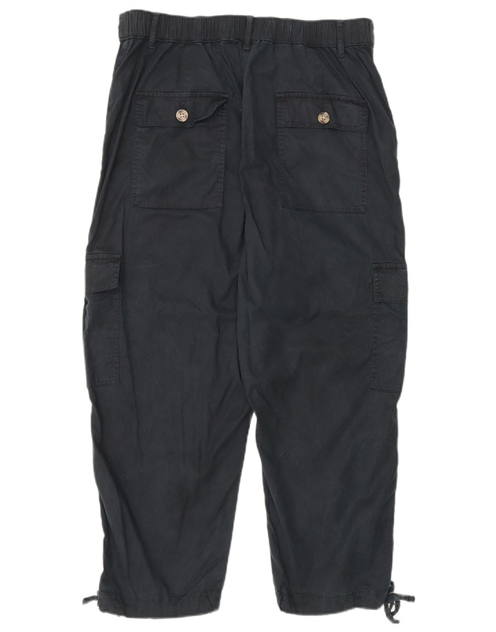 Calça cargo feminina Marks & Spencer UK 12 médio W30 L23 preta