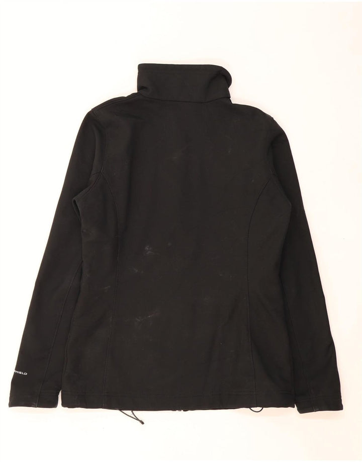 COLUMBIA Womens Omni-Shield Tracksuit Top Jacket UK 14 Médio Preto