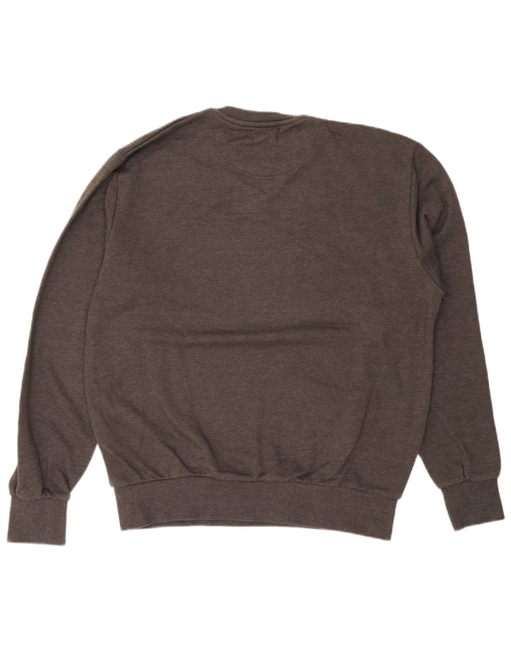 ELLESSE Suéter gráfico masculino de algodão cinza XL