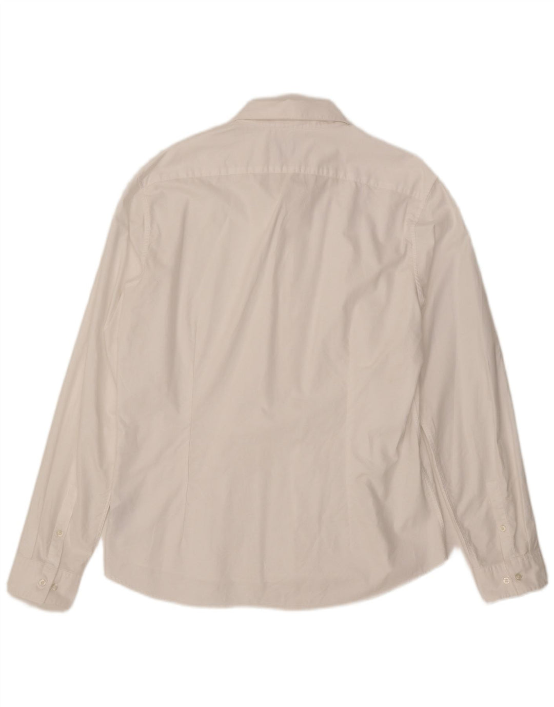 Camisa masculina CALVIN KLEIN Slim Fit tamanho 43 grande algodão branco