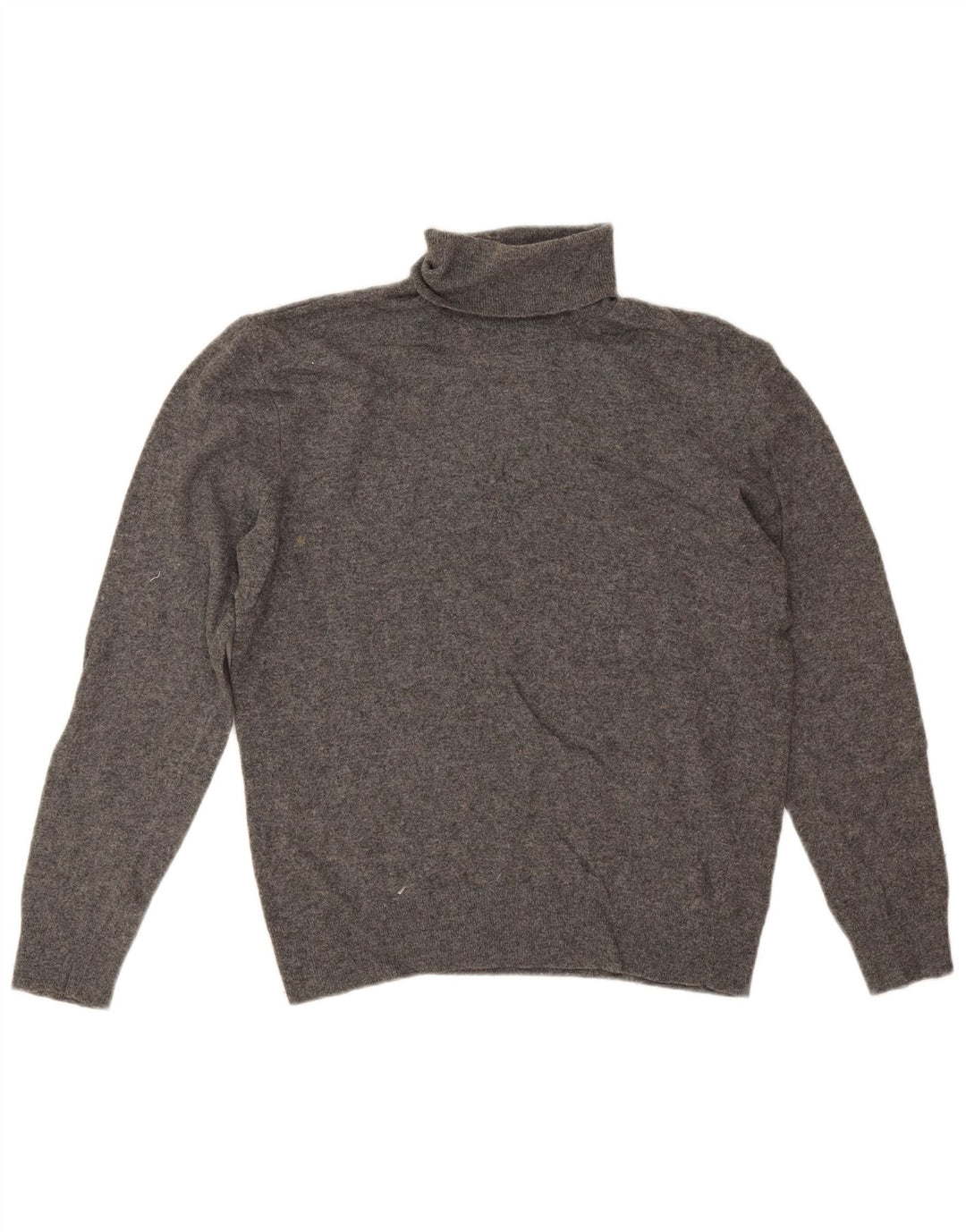 Suéter feminino Zara com gola redonda e poliamida manchada cinza médio Reino Unido 14