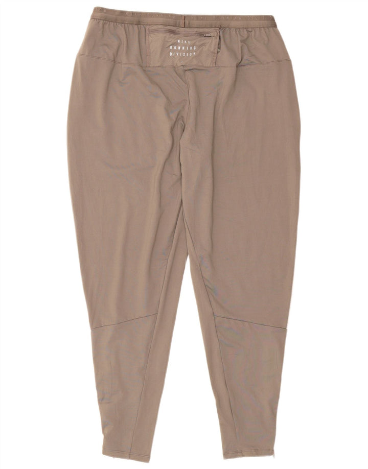 Calça de treino masculina Nike Therma-Fit grande poliéster manchado cinza