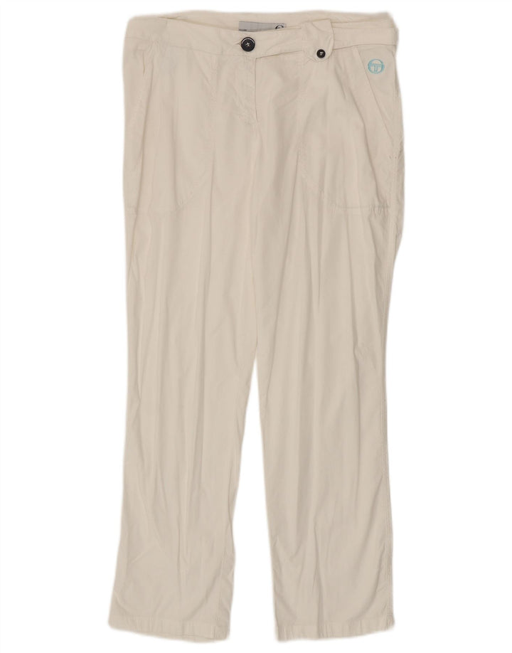 Calça Chino Reta Feminina Sergio Tacchini IT 44 Médio W30 L27 Branco