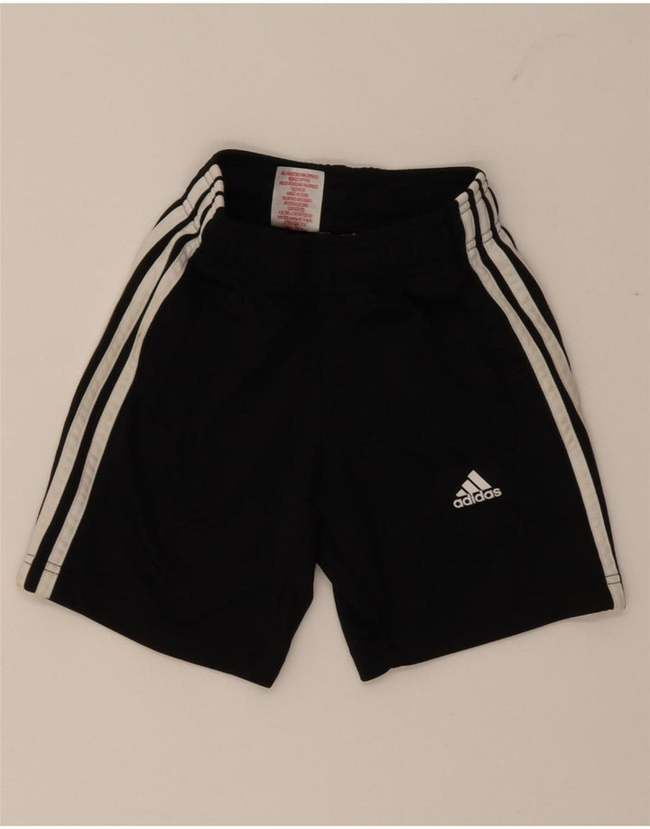 Shorts esportivos Adidas meninos 7-8 anos preto poliéster
