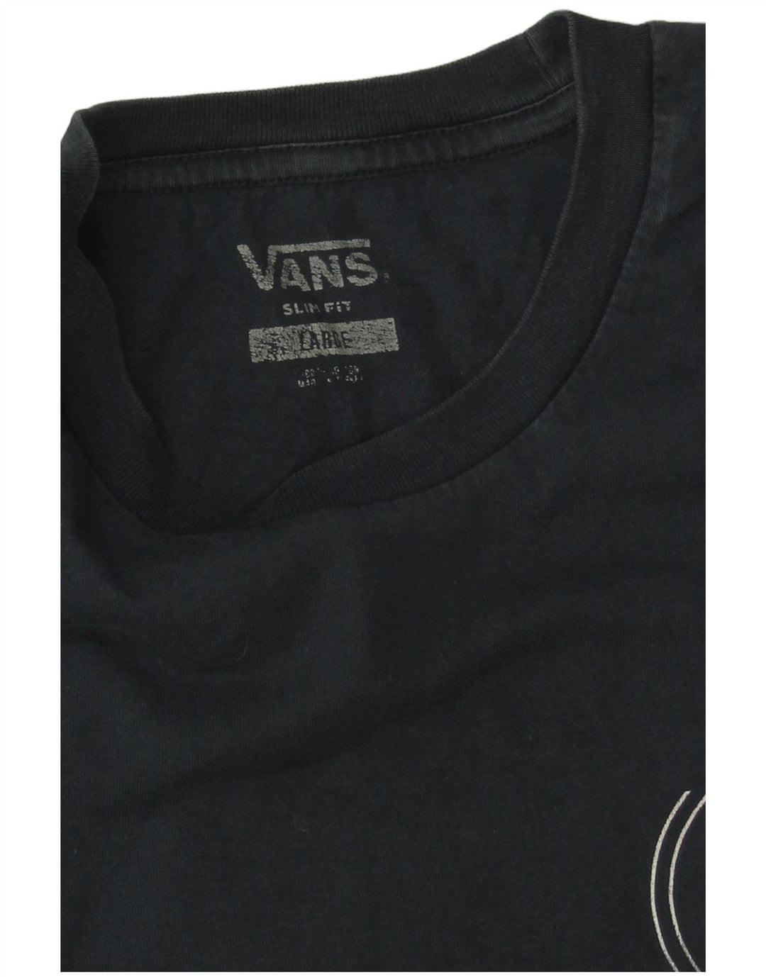 Camiseta Vans Masculina Slim Fit Graphic Top Grande Azul Marinho