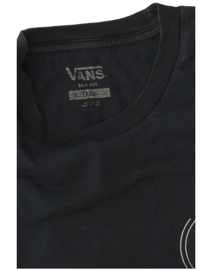 Camiseta Vans Masculina Slim Fit Graphic Top Grande Azul Marinho