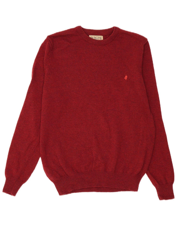 Suéter masculino Marlboro Classics com gola redonda XL Borgonha Nylon