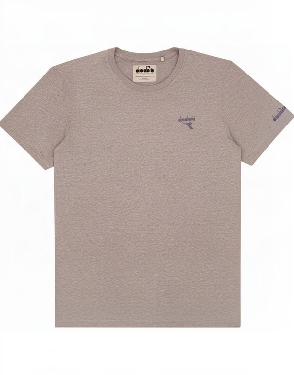 Camiseta masculina Diadora Top XL cinza manchado de algodão