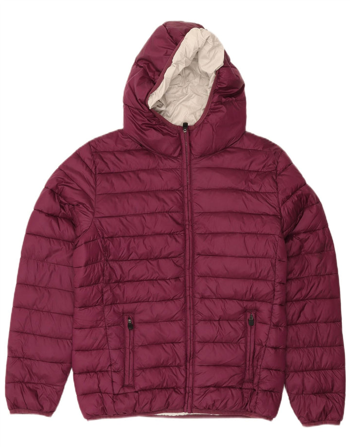 Jaqueta acolchoada feminina KAPPA UK 16 grande roxo nylon