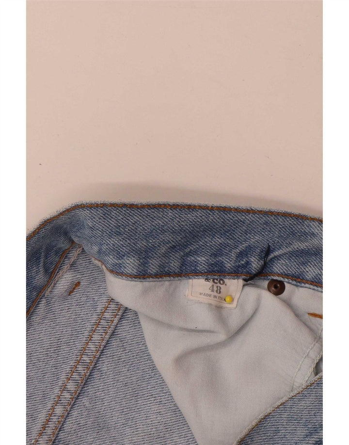 Casucci Mens Tapered Jeans IT 48 Médio W30 L31 Azul Algodão