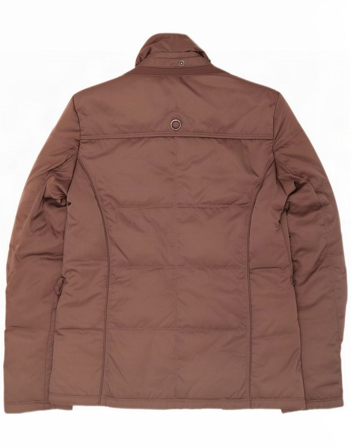 Jaqueta acolchoada feminina Geox Respira UK 10 pequena marrom