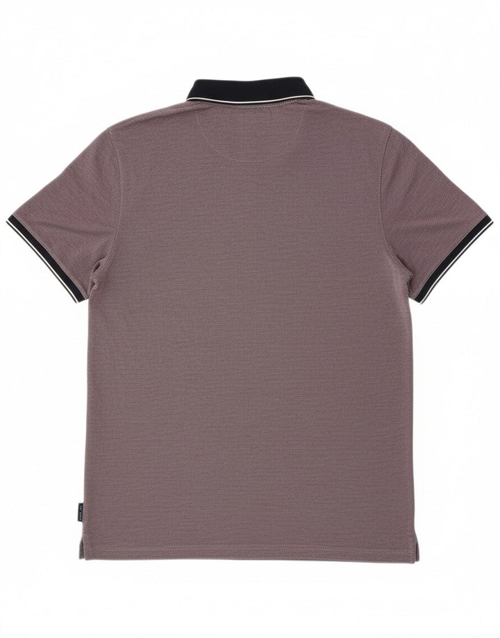 Camisa polo masculina TED BAKER tamanho 3 médio roxo modal