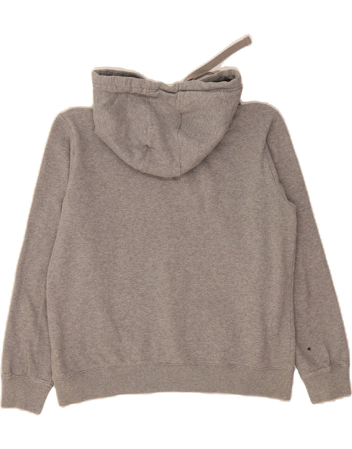 CHAMPION Womens Graphic Hoodie Jumper UK 14 Medium Grey Cotton Vintage Champion and Second-Hand Champion from Messina Hembry 