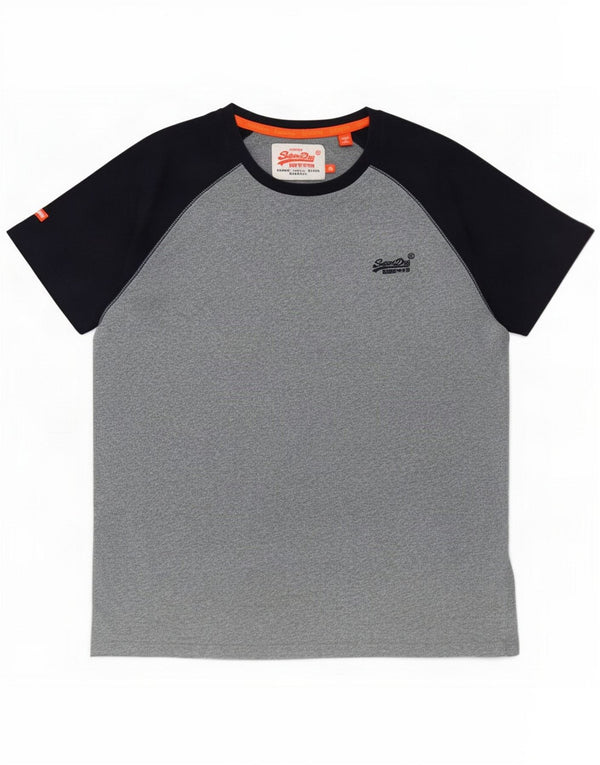 Camiseta masculina Superdry Top XL cinza colorblock