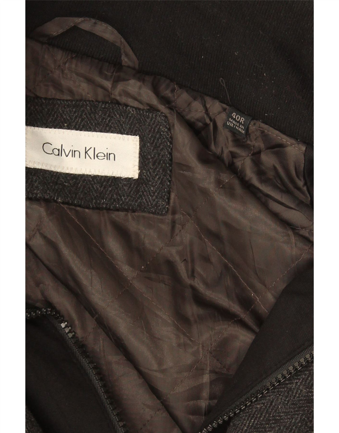 Sobretudo masculino CALVIN KLEIN Reino Unido 40 grande lã cinza