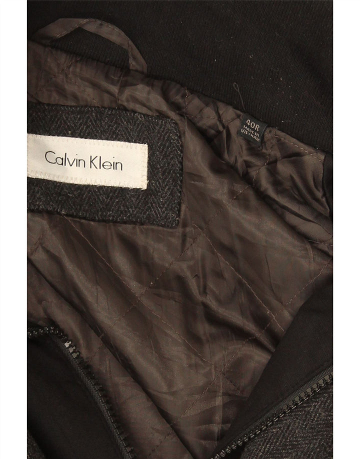Sobretudo masculino CALVIN KLEIN Reino Unido 40 grande lã cinza