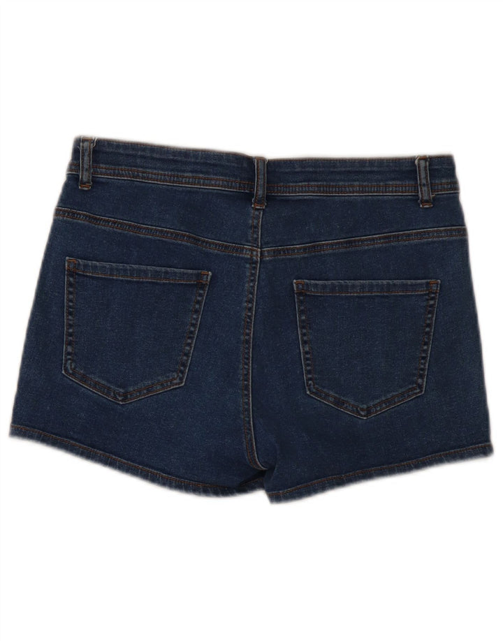 Shorts jeans feminino BENETTON W30 azul médio