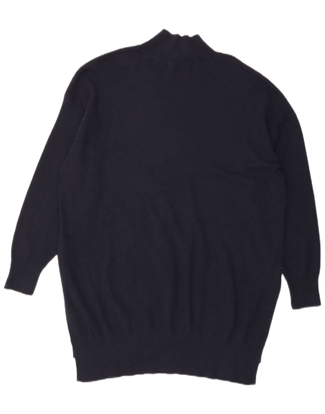 Suéter feminino Marks & Spencer com gola tartaruga Reino Unido 16 grande azul marinho