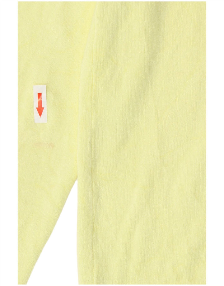 Suéter cardigã feminino Zara Reino Unido 10 viscose amarela pequena