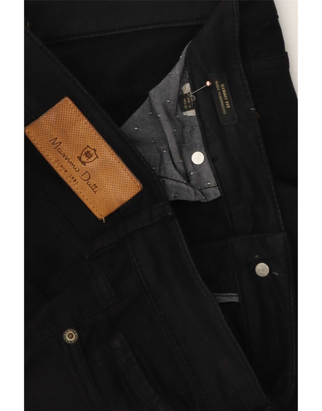 Jeans skinny feminino Massimo Dutti EU 40 médio W30 L29 preto