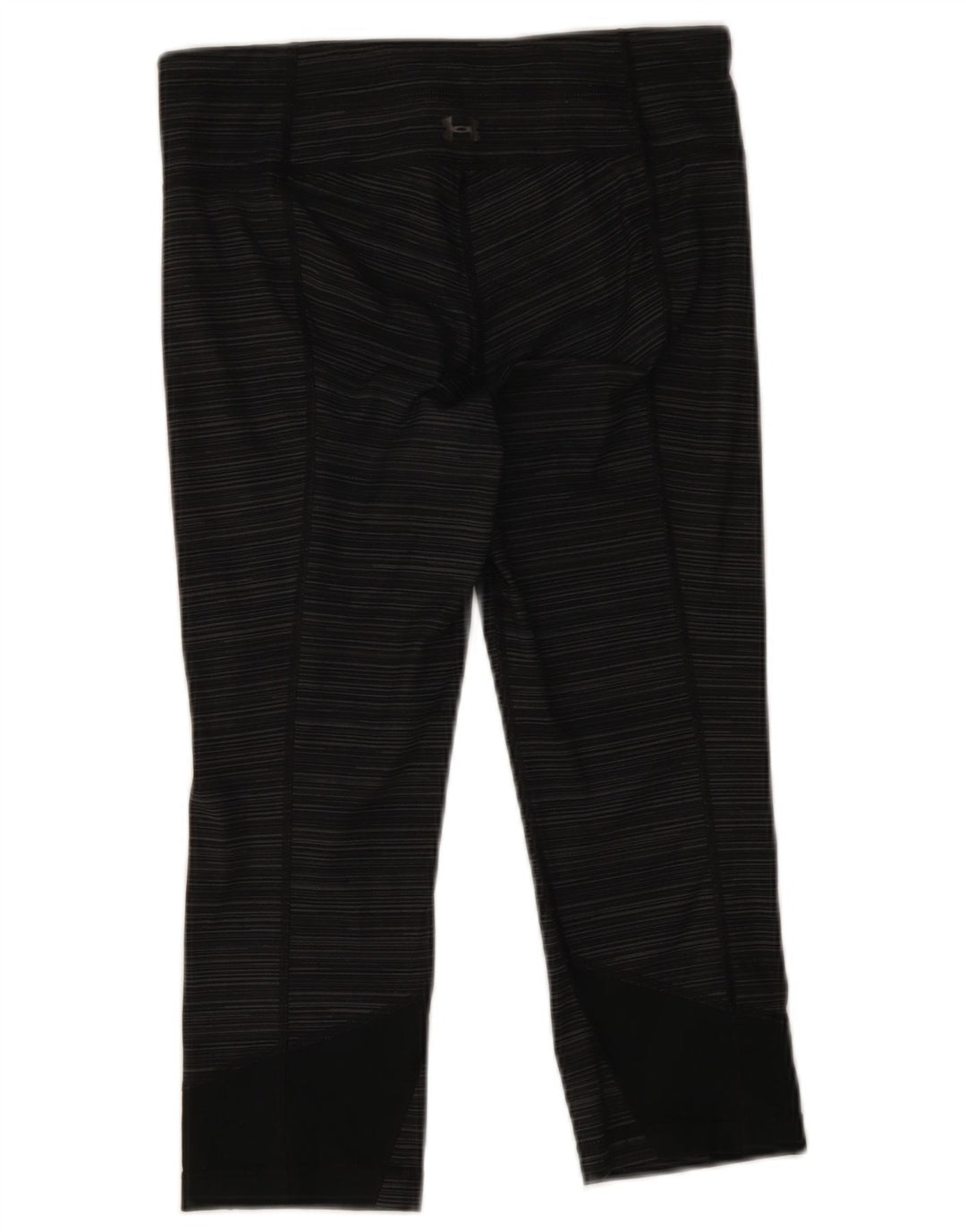 Under Armour Womens Capri Leggings UK 10 Pequeno Poliéster Listrado Cinza