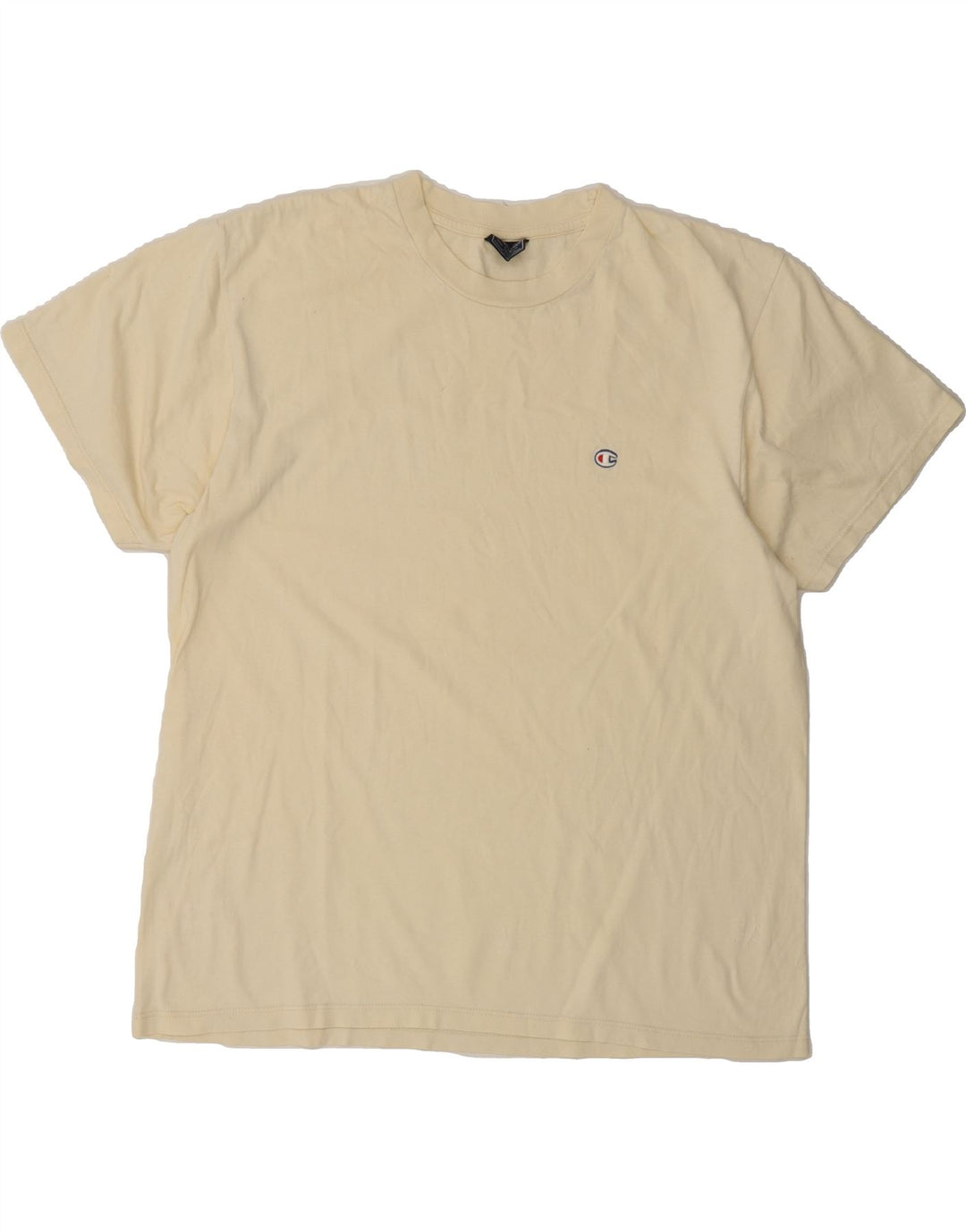 CHAMPION Mens T-Shirt Top 2XL Beige Cotton Vintage Champion and Second-Hand Champion from Messina Hembry 