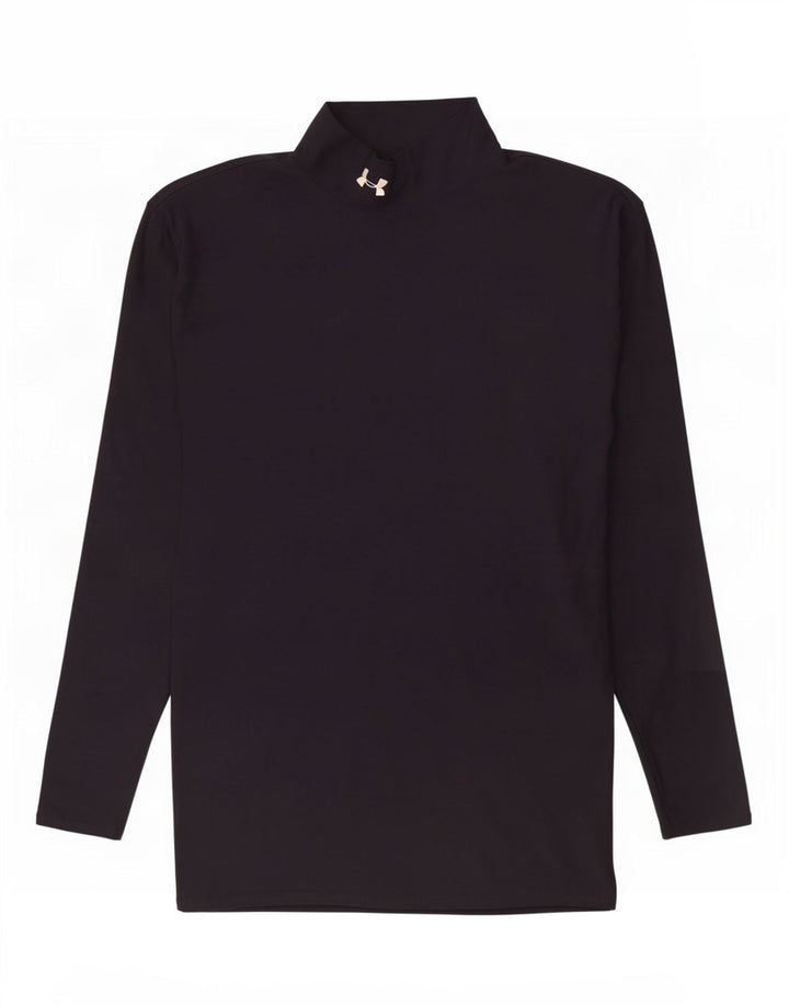 Under Armour Masculino Cold Gear Top Manga Longa Grande Nylon Preto