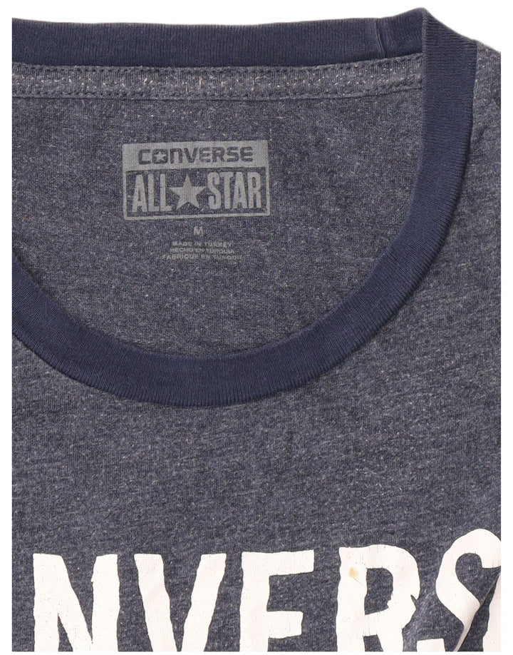 Camiseta gráfica masculina CONVERSE Top médio azul marinho